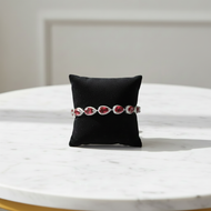 Exquisite Women's Red Zircon Crystal Bracelet - Zinc Alloy Metal - Bride / Wedding, Birthday, Party