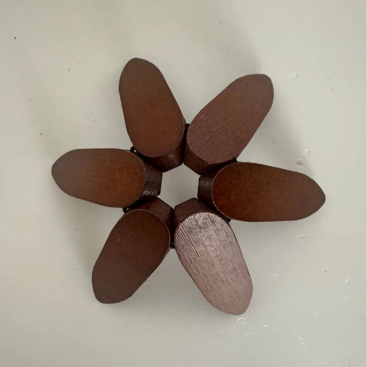 Wooden Tree Trivet & 4 Leaf Coaster Set