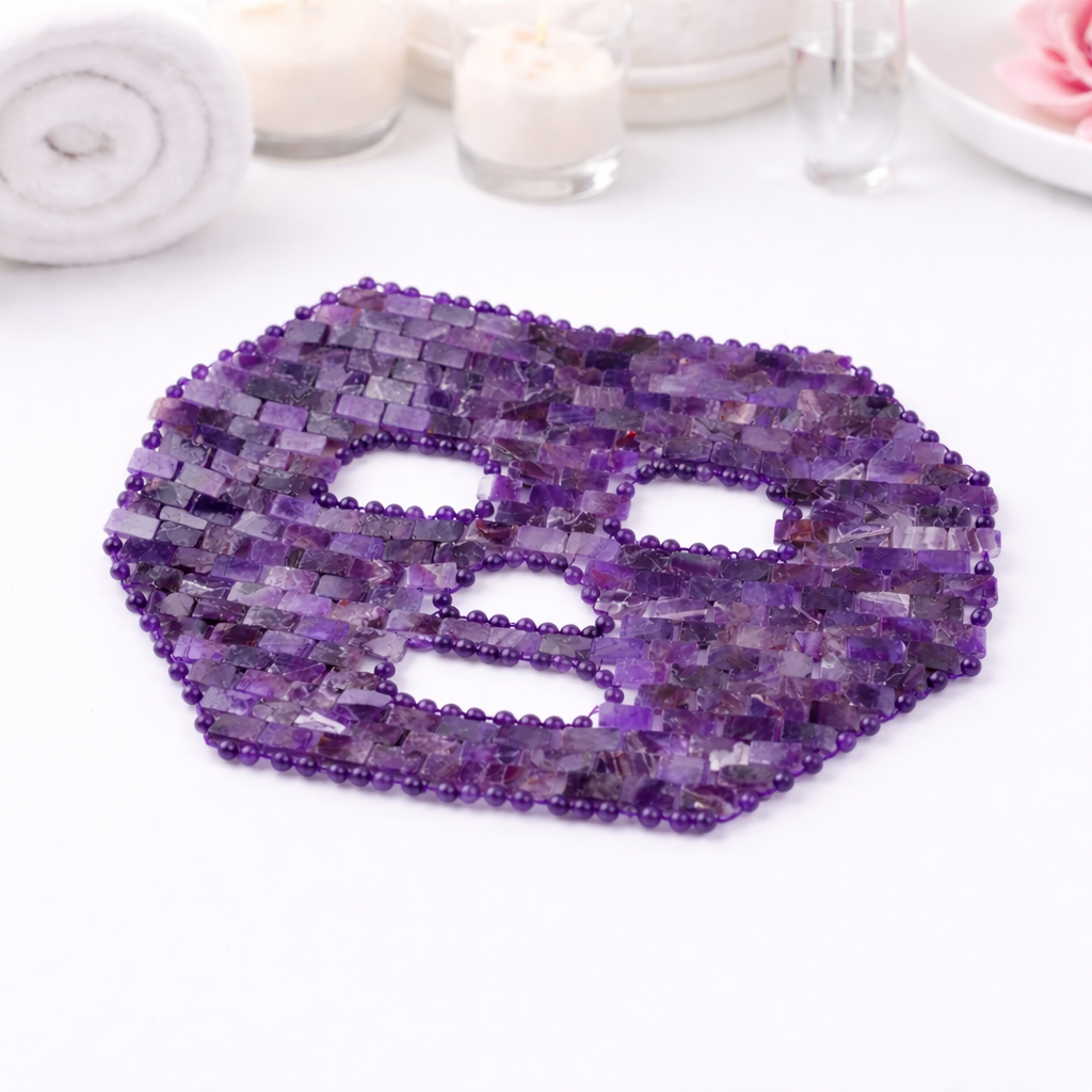 Amethyst Crystal Face or Eye Mask – Bridal Spa Wellness Gift
