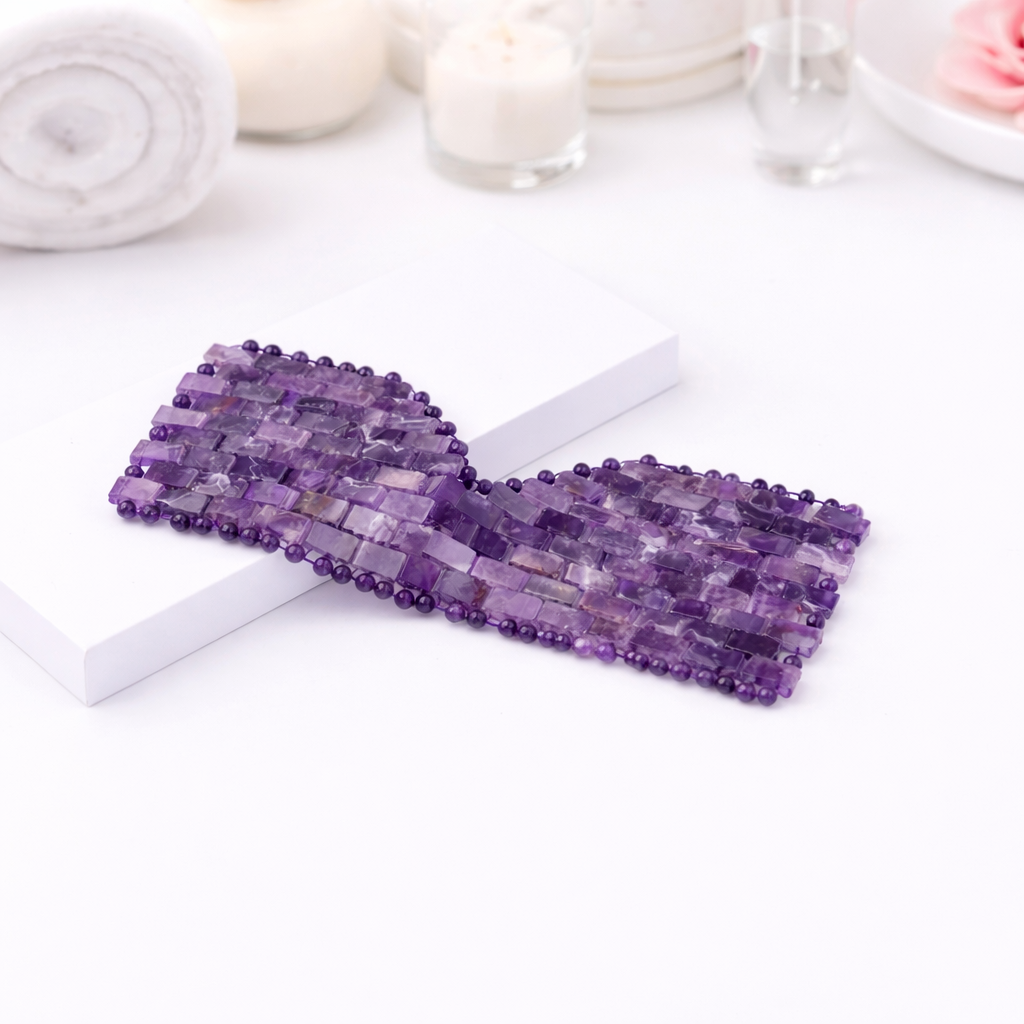 Amethyst Crystal Face or Eye Mask – Bridal Spa Wellness Gift