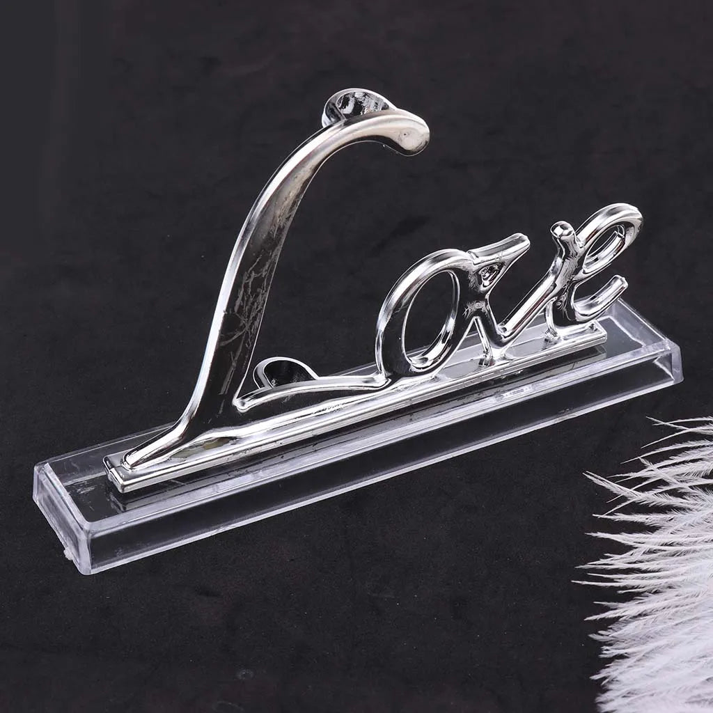 Wedding White Feather Quill Pen Set with "Love" Holder Guest Book Signing Pen And Holder for Wedding Decorations