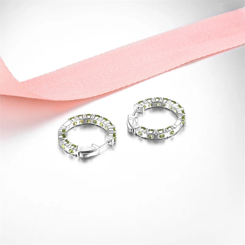 Natural Citrine Sterling Silver Earrings - 5 Carats | Genuine Gemstone