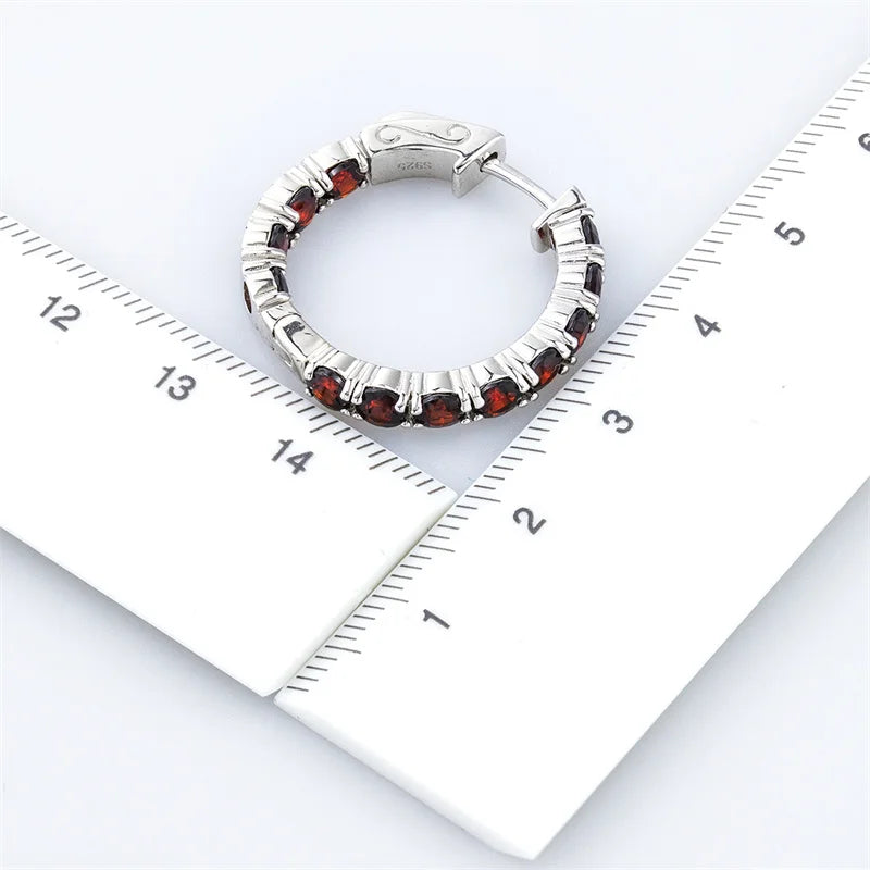 Natural Citrine Sterling Silver Earrings - 5 Carats | Genuine Gemstone