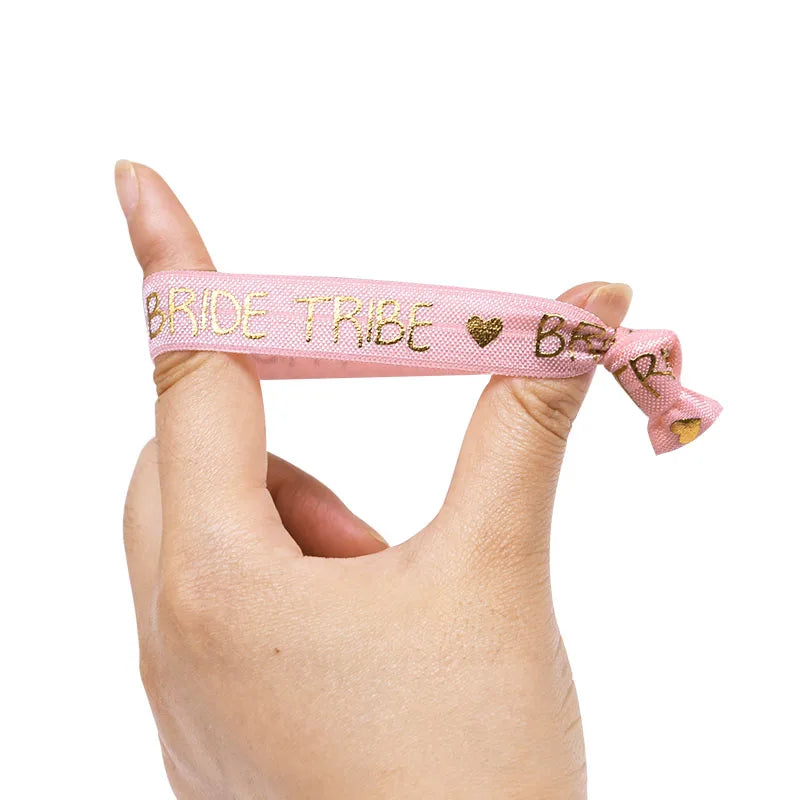 Bride Tribe Wristlet Set of 11 – Bachelorette Party Favors, Bride & Bridesmaid Wristbands