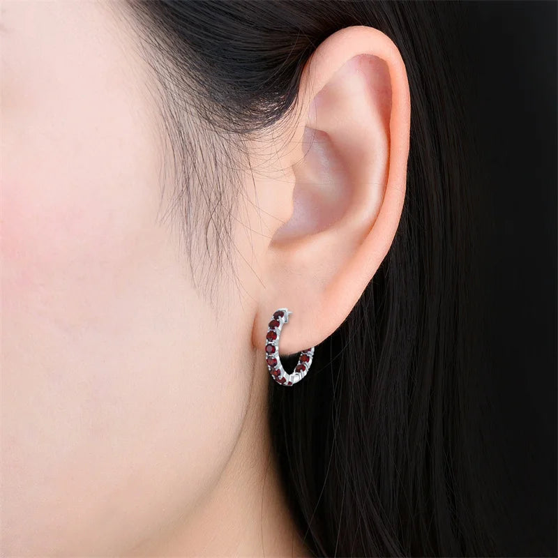 Natural Citrine Sterling Silver Earrings - 5 Carats | Genuine Gemstone