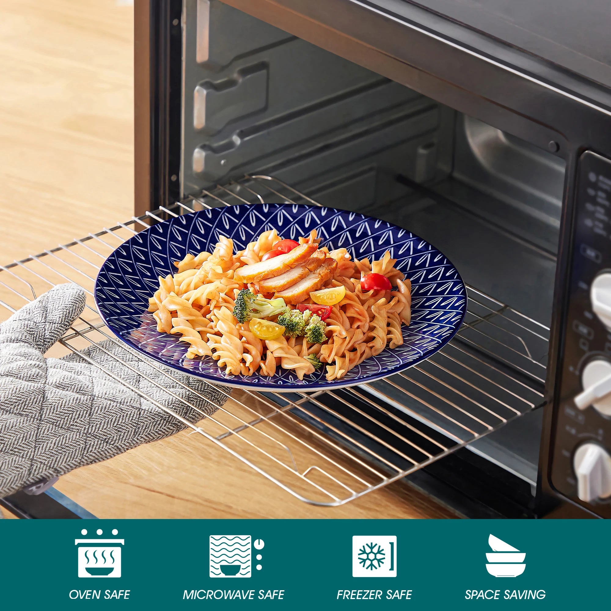 Vancasso Blue & White Porcelain Dinnerware Set