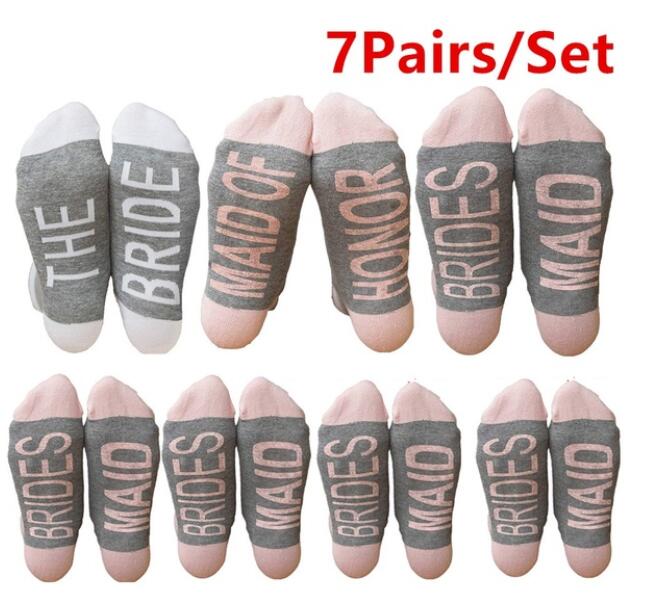 Wedding Party Socks - Bride, Maid of Honor, Bridesmaid